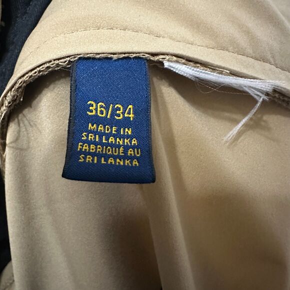 Polo Ralph Lauren Straight Fit Tan Nylon Pants Mens 36x34 Stretch Classic Golf - Picture 10 of 12